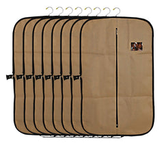 Kuber Industries 8 Pieces Foldable Non Woven Men's Coat Blazer Suit Cover (Brown) -CTKTC41434
