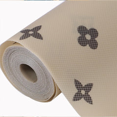 Heart Home Shelf Liner | EVA Kitchen Cabinet Shelf Mat | Anti-Slip Bathroom Mat | Fridge Mat | Table Mat | Star Print Print Wardrobe Mat | 3 Meter | Pack of 2 | Beige