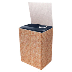 Heart Home Washing Machine Cover | Brick New Check Design Washing Machine Cover | PVC Top Load Semi-Automatic Washing Machine Cover | Golden