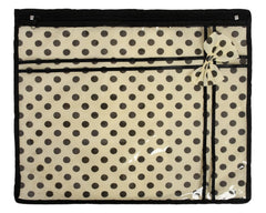 Heart Home Dot Print Non-Woven Single Saree cover For Store Saree, Lehenga, Suit With Transparent Top,Pack of 9 (Cream) 54HH4152.