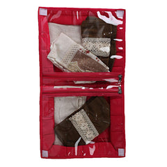 Kuber Industries 2 Piece Cotton Lingerie Undergarments Organizer, Pink and Blue (CTKTC5314)