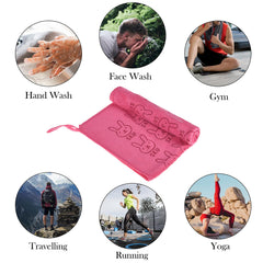 Heart Home Cleaning Towel | Reusable Cleaning Towel for Baby | Duster Towel for Home Cleaning | Skip Cleaning Cloth Towel for Car | Bike with Hanging Loop | 30x40 | Pink