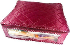 Kuber Industries 9 Piece Rexine Saree Cover Set, Maroon