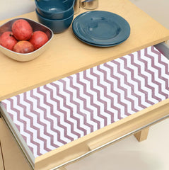 Heart Home Shelf Liner | EVA Kitchen Cabinet Shelf Mat | Anti-Slip Bathroom Mat | Fridge Mat | Table Mat | Zig Zag Design Wardrobe Mat | 3 Meter | Brown