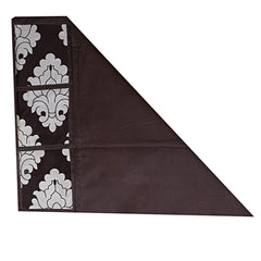 Kuber Industries Flower Design 3 Pieces PVC Fridge Mats,2 Piece Handle Cover and 1 Piece Fridge Top Cover (Brown) CTKTC33668