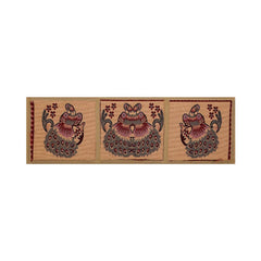 Kuber Industries Cotton Fridge Top Cover Set - Cream, Standard (FRIDGEFRDG017)