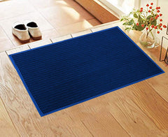 Kuber Industries Microfiber Anti Slip 3 Pieces Door Mat 14"x31"(Blue & Grey & Green) CTKTC33839