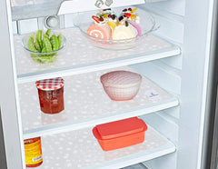 Kuber Industries Diamond Design 3 Pieces PVC Refrigerator/Fridge Multipurpose Drawer Mat Set(White)-CTKTC032385