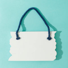 Kuber industries Door Decor Panel|Wall Hanging Wooden Frame Board|Decorative Items for Living Room, Bedroom, Entrance (White)