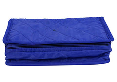 Heart Home Multipurpose Jewellery Storage Bag/Travel Kit With 4 Tranasparent Pouches-Pack of 2 (Blue)-HS_38_HEARTH20988