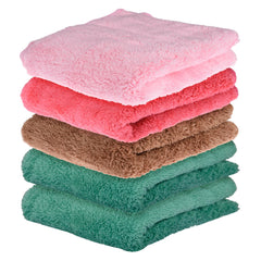 Kuber Industries Cleaning Towel | Reusable Cleaning Cloths for Kitchen | Duster Towel for Home Cleaning | 350 GSM Cleaning Cloth Towel for Car | Bike | 30x60 | Pack of 5 | Multi