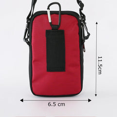 Kuber Industries Paspport Holder for Men & Women|Multifunction Passport Cover Bag|Nylon Passport Pouch for Luggage (Red)