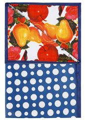Kuber Industries Dots Design PVC Reversible Food Mat Mattress Protector Bed Server (Blue) CTKTC33199