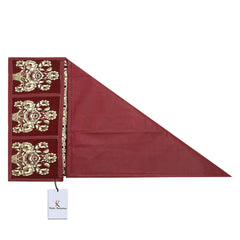 Kuber Industries Cotton Refrigerator Cover Set With 6 Utility Pockets (Maroon)