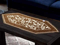 Heart Home Table Runner 14 x 42 inch Striped Rustic Table Runners with Tassels for Family Dinner, Farmhouse, Wedding Party Holiday Decorations, Coffee (Brown)-HHEART15607, Standard