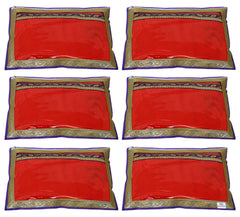 Heart Home Gota Patti Design Tranasparent Non Woven Foldable, Waterproof Single Saree Cover, Saree Organizer- Pack of 6 (Purple)-HS_38_HEARTH21597