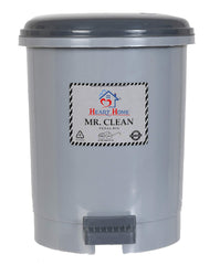 Heart Home 2.5 Liter Mini Desktop Trash Bin with Lid Tiny Garbage Trash Bin (Grey) (HS_36_HEARTH018540), Small