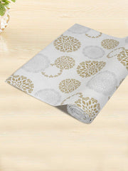 Kuber Industries Rangoli Print Shelf Liners for Kitchen Shelves,cupboards,Wardrobe,Drawer mats Liners for Kitchen, 10 Mtr (White)-KUBMART15088