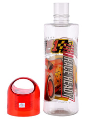 Heart Home Disney Car Printed Plastic Water Bottle For Kids- 700ml, Pack of 2 (Tranasparent)