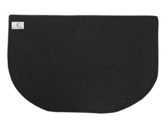 Kuber Industries D-Shape Durable Microfiber Door Mat, Heavy Duty Doormat,(Set of 3, 14'' x 23'', Green & Grey & Brown)-KUBMART12229