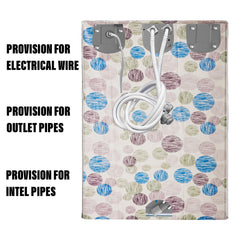 Heart Home Washing Machine Cover | Dot Print Washing Machine Cover | Soft PVC Top Load Semi-Automatic Washing Machine Cover | Multi