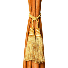 Kuber Industries Polyester 4 Pieces Curtain Tie Back Tassel Set (Gold) CTKTC33495