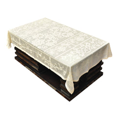 Kuber Industries Cotton Centre Table Cover - Cream (NewEXCTC044)