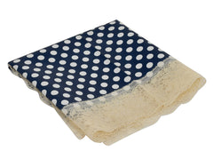 Heart Home Dot Printed PVC Table Runner for Farmhouse Dinner, Holiday Parties, Wedding, Events, Décor, 18"x36" (Blue)-HS_38_HEARTH21325