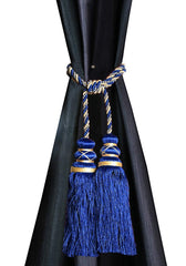 Kuber Industries Polyester 6 Pieces Curtain Tie Back Tassel Set (Royal Blue) CTKTC33465