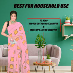 Heart Home Double-sided Tape | Acrylic High Bonding Foam Tape | PU Versatile Two-Sided Tape | Washable Adhesive Tape for Home Décor | 3 MTR | Transparent