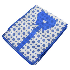 Kuber Industries Dot Print Non-Woven Shirt Cover/Clothing Organizer/Wardrobe Organizer For Home, Traveling Pack of 2 (Blue) 54KM4178