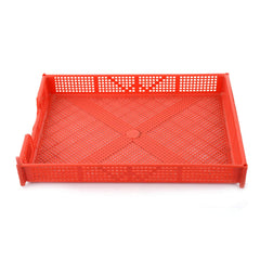 Heart Home CTHH015900 Multi Purpose Plastic Stationary Office File Tray for Paper/Documents/Letters/Folders Holder Desk Organizer (Blue & Red, A4) - 2 Pieces