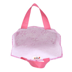 Fun Homes Non Woven Gift Bag Tote/Carry Bags With Handles Party Favor Pack of 24- Flower(Pink)