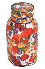 Heart Home Fruit Printed Stain/Dust/Water Proof PVC Lpg Gas Cylinder Cover (Multicolour)-HS43HEARTH25618