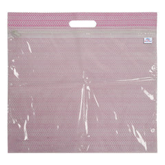 Heart Home Non-Woven Single Saree Covers With Transparent Window With Handle Pack of 6 (Purple & Pink)