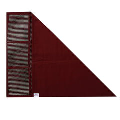 Heart Home Check Design Jute Fridge Top Cover with 6 Utility Side Pockets (Brown)-HS_38_HEARTH21054, Standard