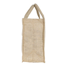 Kuber Industries Jute Lunch Carry Bag (Brown)-CTKTC13328
