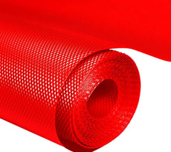 Kuber Industries 2 Pieces Multipurpose Textured Super Strong Anti-Slip Mat Liner,Size 45X500 Cm (5 Meter Roll, Red) - CTKTC40258