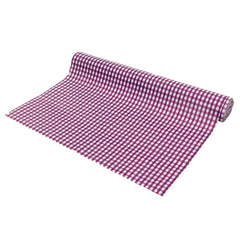 Kuber Industries Checkered Design PVC Wardrobe Kitchen Drawer Cupboard Cabinet Shelf Mat, Shelf Liner 10 Mtr (Pink)-KUBMART03008