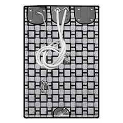 Kuber Industries Checkered Design PVC Front Load Fully Automatic Washing Machine Cover with Back Hole (Grey) CTKTC33858