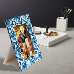 Kuber Industries Army Print Handicrafts Photo Frame For Living Room,Bedroom With Stable Stand (Blue)