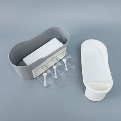 Kuber Industries Seasoning Storage Box Set With Spoon|Small Kitchen Spice Rack|Extra Storage| Grey