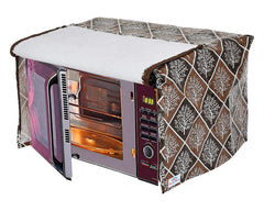 Heart Home PVC Tree Printed Microwave Oven Cover, Dustproof Machine Protector Cover,30 LTR. (Coffee)-50HH01239