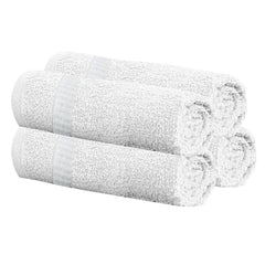 Kuber Industries Cotton 400 GSM 4 Pieces Face Towel Set 14x21” (White) -CTKTC8603