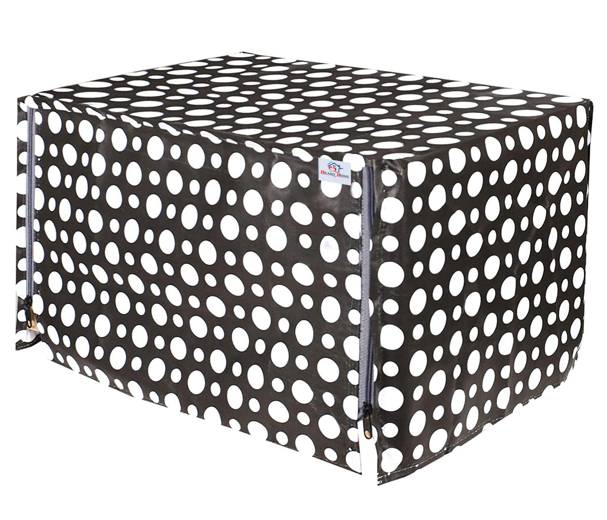 Heart Home PVC Dot Printed Microwave Oven Cover,25 LTR. (Black)-HS43HEARTH26077