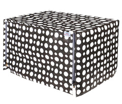 Heart Home PVC Dot Printed Microwave Oven Cover,20 LTR. (Black)-HS43HEARTH26073