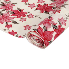 Heart Home Floral Design PVC Wardrobe Kitchen Drawer Shelf Mat 10 Mtr Roll (Multi)- CTHH06288