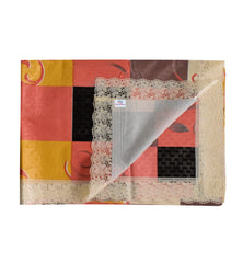 Heart Home Checkered Printed PVC 6 Seater Dinning Table Cover 60"x90" (Multicolor)-HS43HEARTH25639