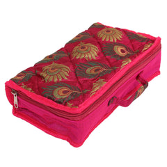 Kuber Industries Brocade Silk Jewellery Kit, Pink (CTKTC586)