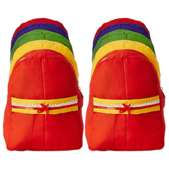Kuber Industries Hanging 5-Tier Cotton Slippers, Shoes, Sandels Cover/Organizer for Men, Women, Kids- Pack of 2 (Multicolour)
